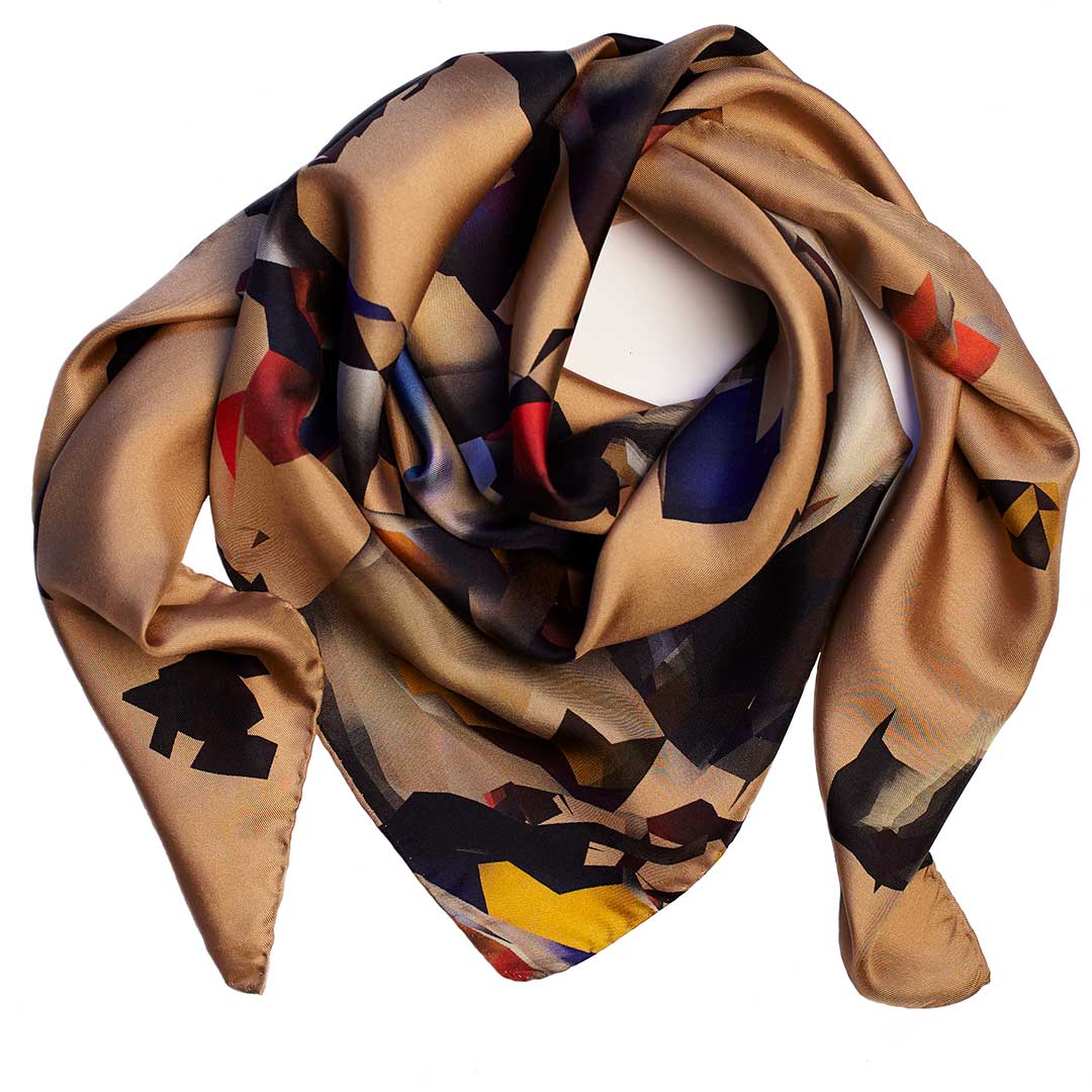 Askew one silk scarf street art